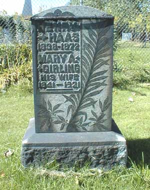 [Henry Haas and Mary A Girling]